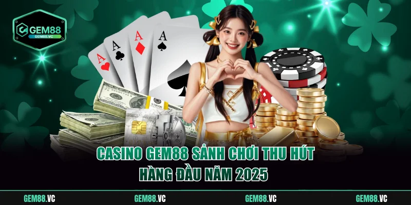 Casino GEM88 sảnh chơi thu hút hàng đầu năm 2025