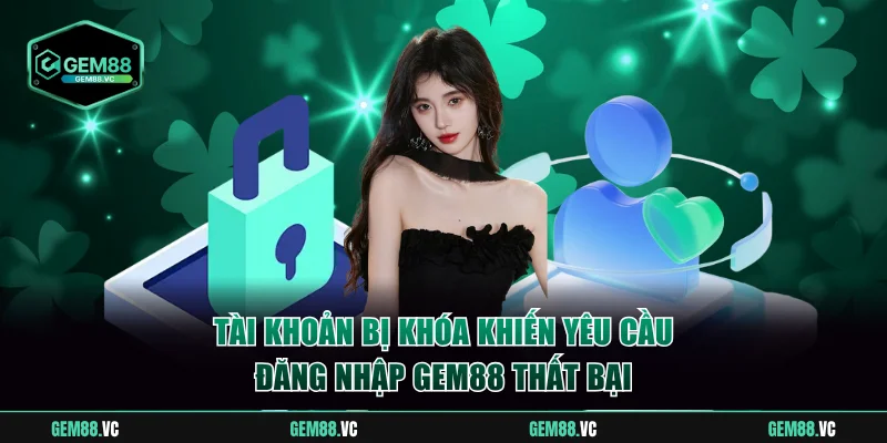 Tài khoản bị khóa khiến yêu cầu đăng nhập GEM88 thất bại